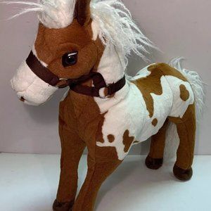 Adventure Planet 19” Standing American Paint Horse Plush Brown Bendable Legs